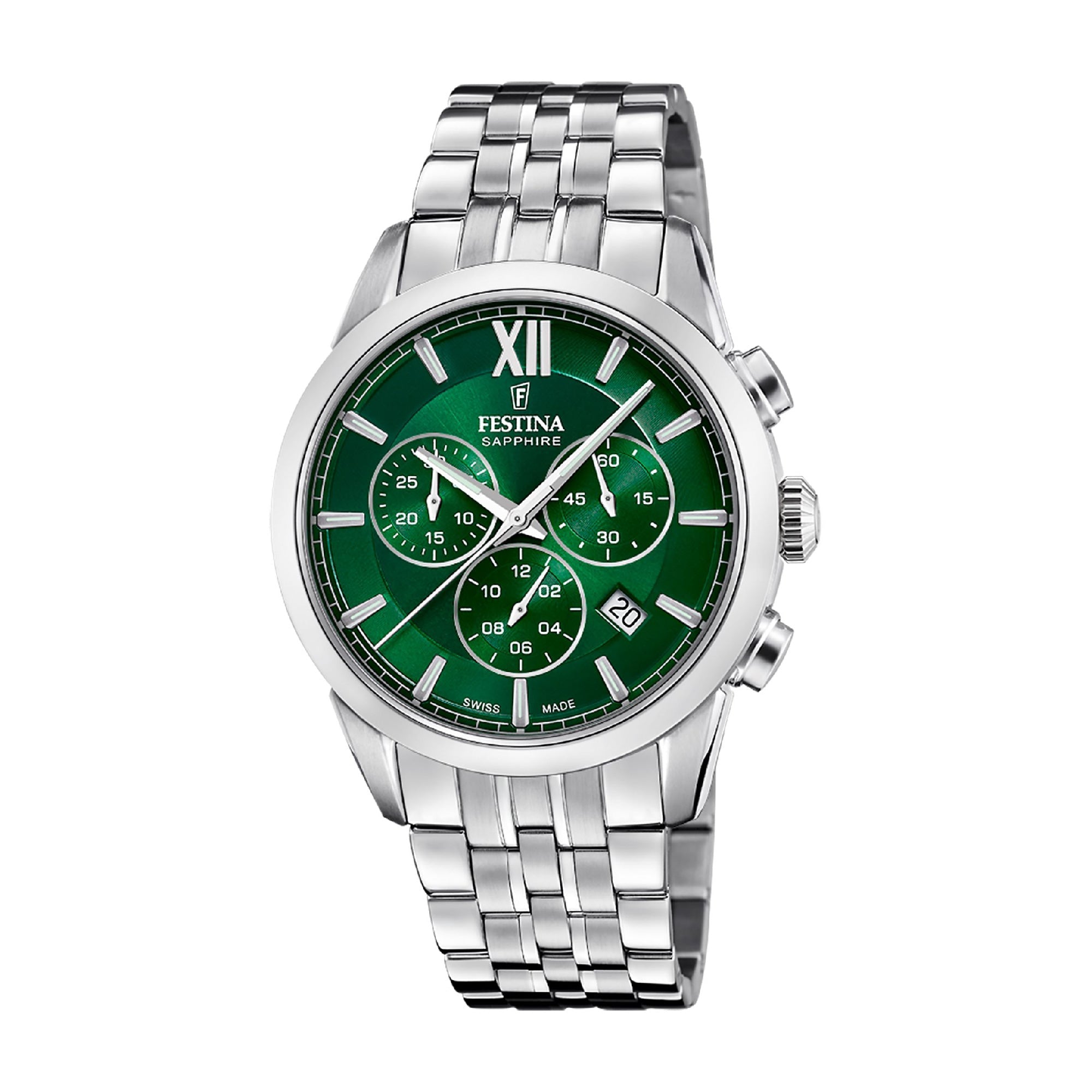 Festina Timeless Chronograph – Orologio Cronografo Uomo/donna – Quadrante Bianco, Cinturino Marrone – Stile Classico E Sportivo - 2