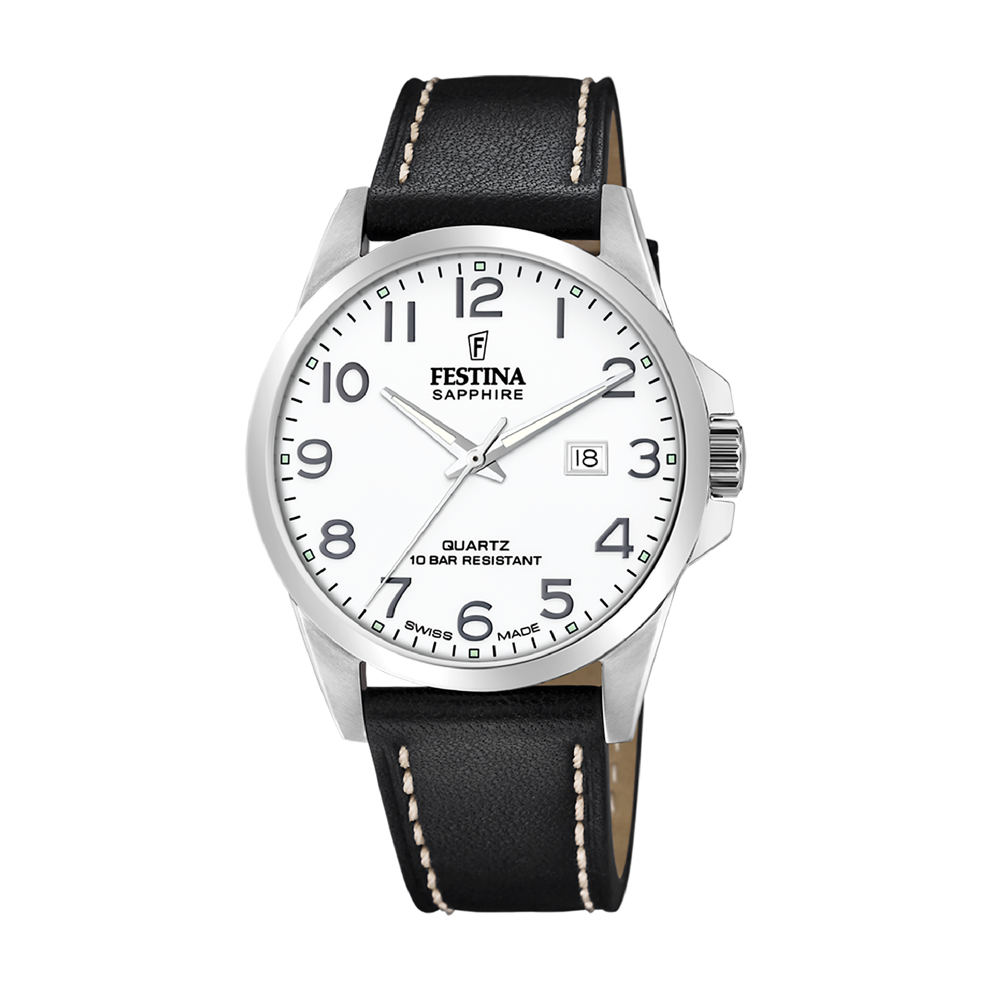 Festina F20025/2: Orologio Uomo Acciaio E Pelle, Elegante E Svizzero