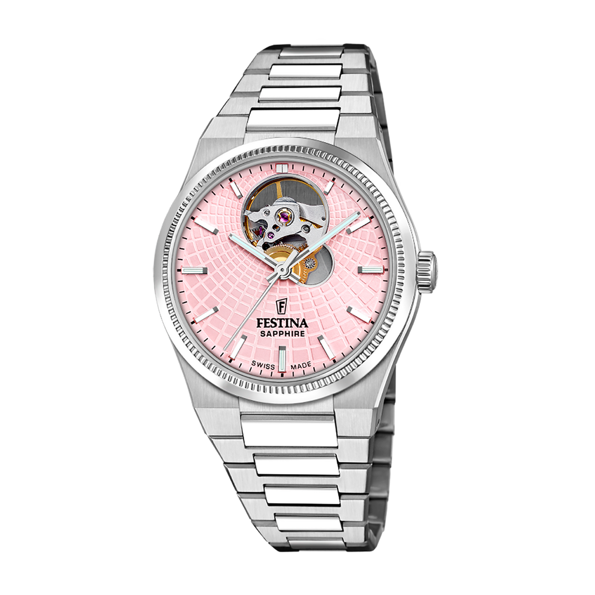 Festina Several Ladies Multifunction Chronograph Watch‎ 35mm Pink Bling 16021 FESTINA Swiss Made Quartz 35MM Rose Gold Black Dial Women main image 2